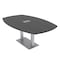 Skutchi Designs 45 in W, 72 in L, 29 in H, Engineered Wood Top, Grey HAR-ABOT-46X72-DOU-ELEC-ASIANNIGHT - alternate 1